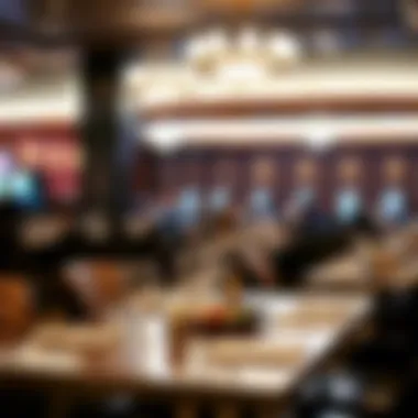 Diverse Dining Experience Stylish dining area showcasing diverse culinary options