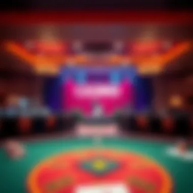 Live Entertainment Venue Event space setup for a live performance at the casino