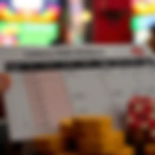 A detailed chart illustrating lottery odds