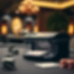 An elegant automatic card shuffler showcasing its sleek design and functionality.