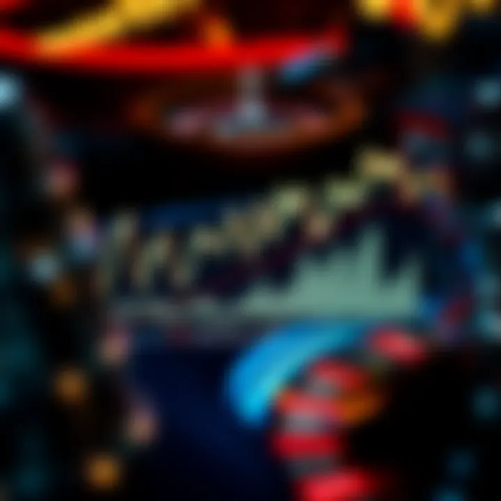 A graph illustrating statistical analyses related to roulette outcomes, showcasing trends and probabilities.