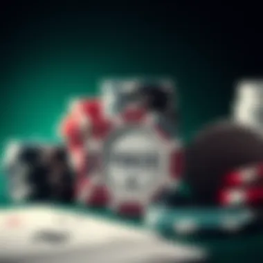 Digital Poker Chips and Cards Illustration of poker chips and cards in a digital format