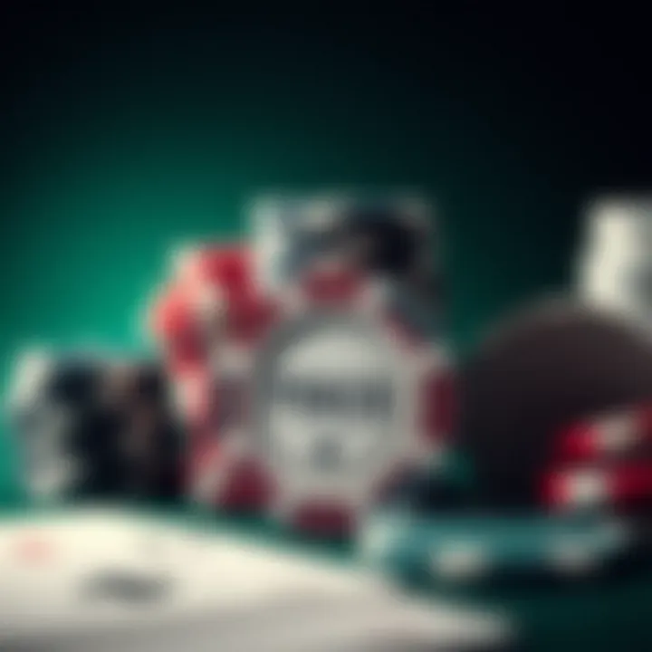 Digital Poker Chips and Cards Illustration of poker chips and cards in a digital format