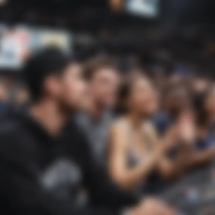 Fan engagement at a Brooklyn Nets game