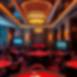 Elegant interior of Casino Royale Club showcasing luxury design elements