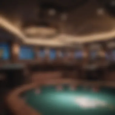 Overview of Charlestown Casino's poker room atmosphere