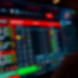 A detailed layout of a sportsbook interface showcasing betting options