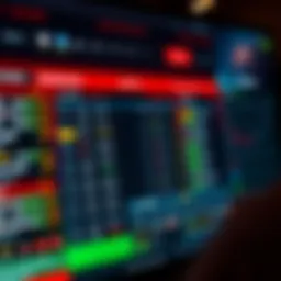 A detailed layout of a sportsbook interface showcasing betting options