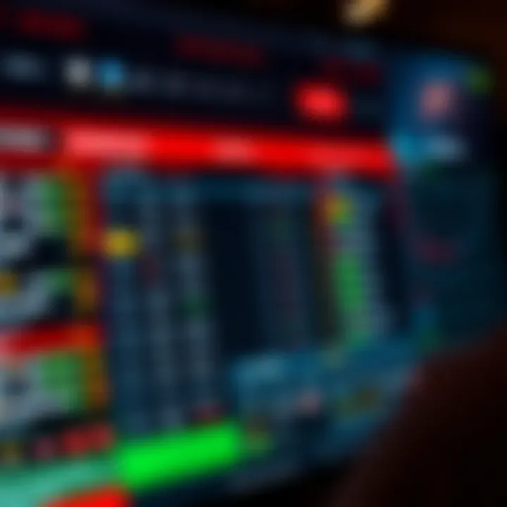 Sportsbook Interface Overview A detailed layout of a sportsbook interface showcasing betting options