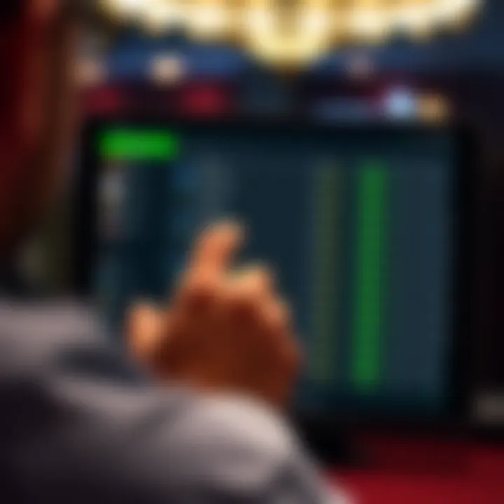 Navigating Betting Options on DraftKings Sportsbook iPad App User navigating through betting options on the DraftKings Sportsbook iPad app