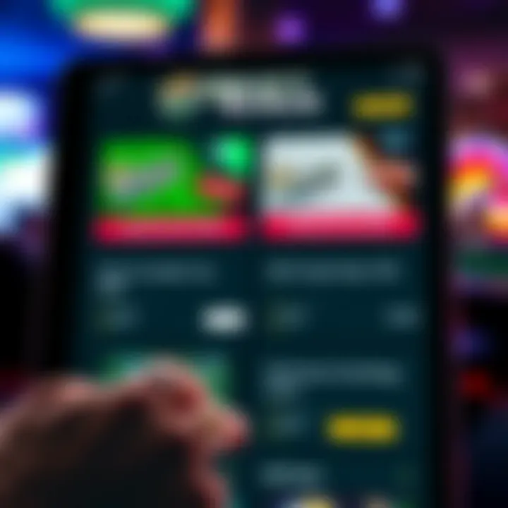 Promotional Offers on DraftKings Sportsbook iPad App Promotional offers displayed on the DraftKings Sportsbook iPad app