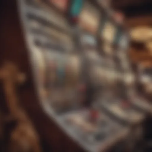 A vintage slot machine showcasing classic symbols