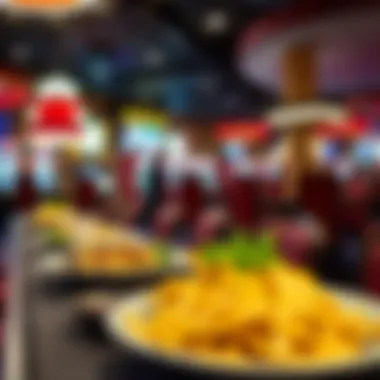 Delicious dining options available in a casino setting