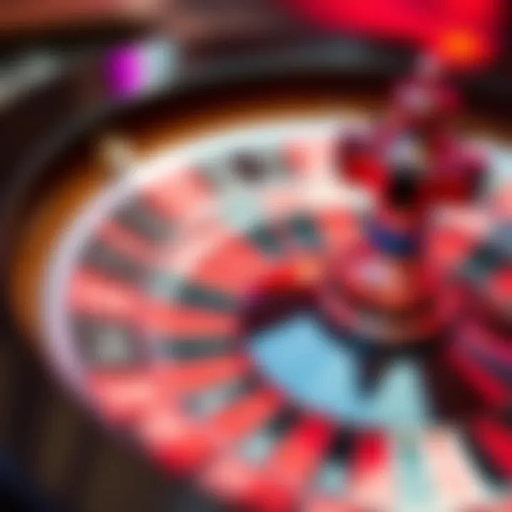 American Roulette Wheel The vibrant American roulette wheel showcasing red and black pockets