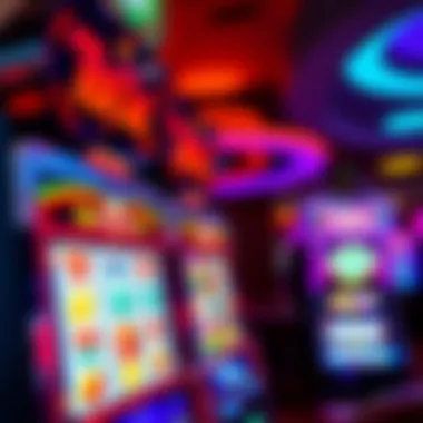 Slot Game Interface at Red Dog Casino Vibrant display of slot game interface at Red Dog Casino