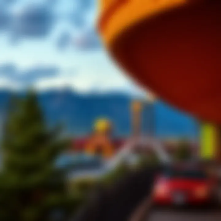 Scenic landscape surrounding a Black Hills casino