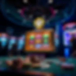 Visual representation of blockchain technology in gaming