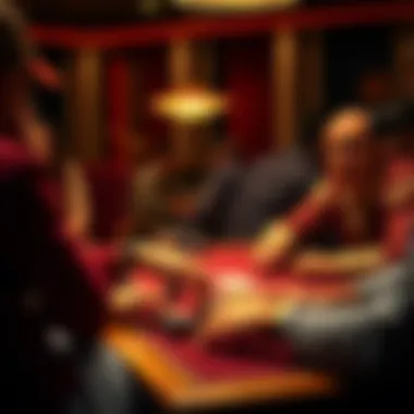 Exciting Poker Gameplay An engaging poker game in action, capturing the excitement of gameplay