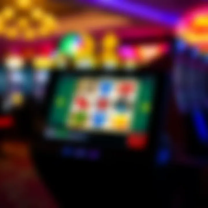 Key Features of Casino Slot Game Apps An overview of various casino app features on a digital screen