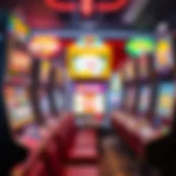 A vibrant display of different slot machine game interfaces