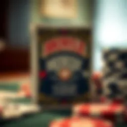 A vintage Hoyle Poker deck showcasing its unique design and branding.