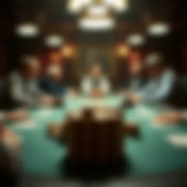 Pivotal Moments at the Poker Table Historic poker table setup representing pivotal moments in poker history