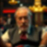 Portrait of the Godfather of Poker showcasing his charisma and passion