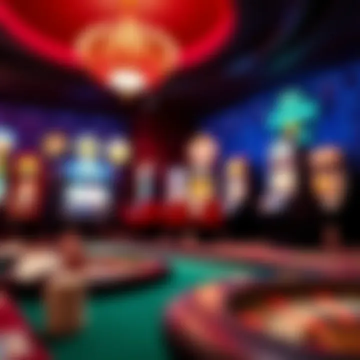 A collection of popular online casino games including slots and card games