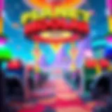 Visual Appeal of Planet Moolah A vibrant scene from Planet Moolah showcasing its unique graphics