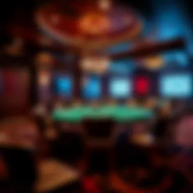 Elegant Poker Room Elegant poker room setup at Turning Stone Casino