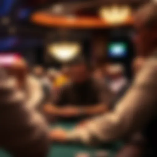 Intense poker game at Turning Stone Casino