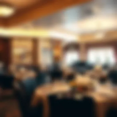 Dining area featuring elegant decor and a variety of culinary options