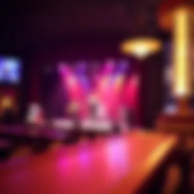 Entertainment stage showcasing a live performance