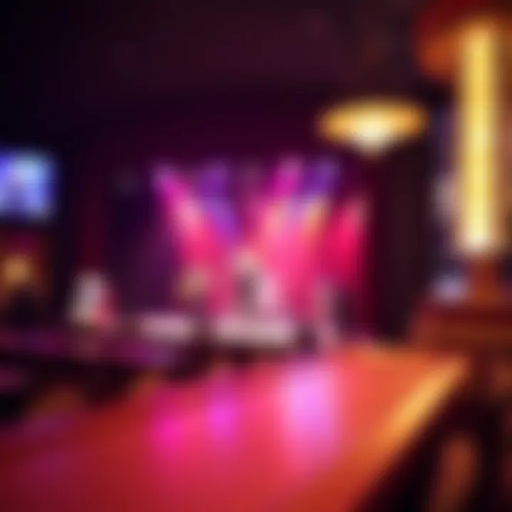 Entertainment stage showcasing a live performance