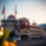 Iconic Paddlewheel Architecture of Colorado Belle Exterior view of the Colorado Belle showcasing its iconic paddlewheel architecture