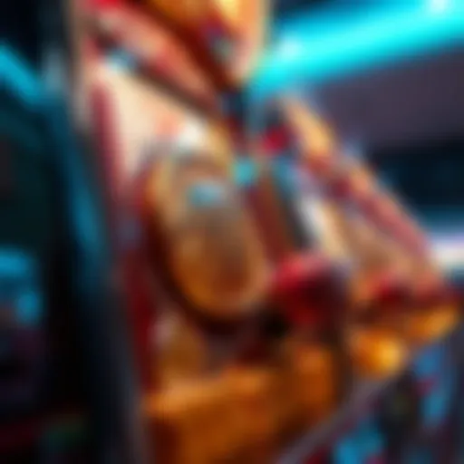 Intricate design of a fortune coin slot machine