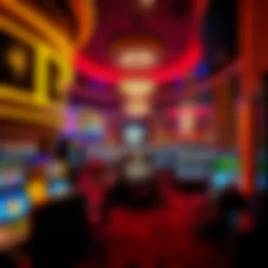 An overview of the vibrant gaming floor at Aria Resort and Casino