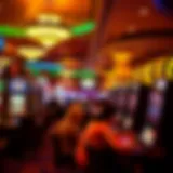 Vibrant casino floor with patrons engaging in gaming