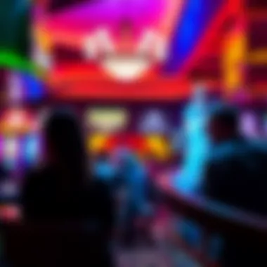 A vibrant casino nightlife scene with patrons enjoying the atmosphere