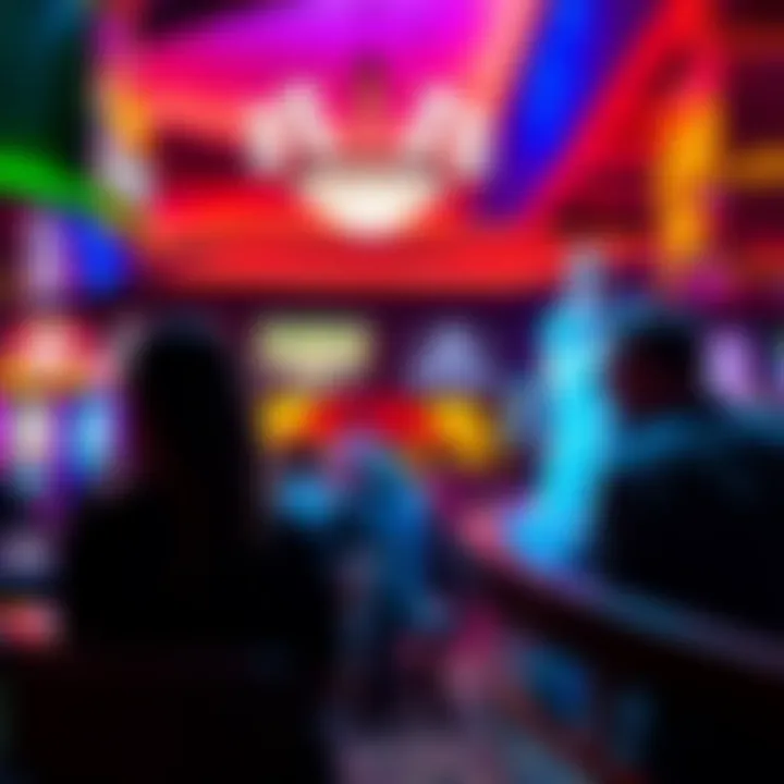 A vibrant casino nightlife scene with patrons enjoying the atmosphere
