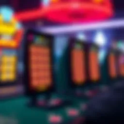 A vibrant digital interface showcasing virtual scratch off cards in an online betting platform.
