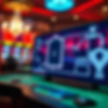 An illustration depicting the secure transaction process in online gambling