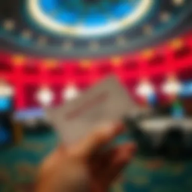 Exclusive event access tickets presented by a concierge