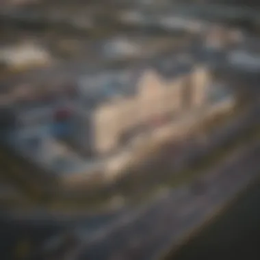 Aerial view of a casino resort along the Mississippi coast