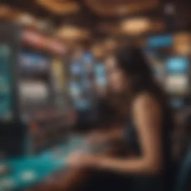 Player engaging with Whales of Cash Deluxe slot machine