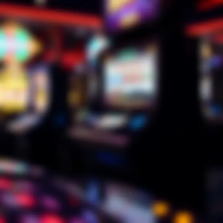 Modern video slot machine with a digital screen