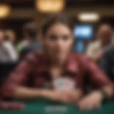 A close-up of a champion's poker face during a high-stakes game