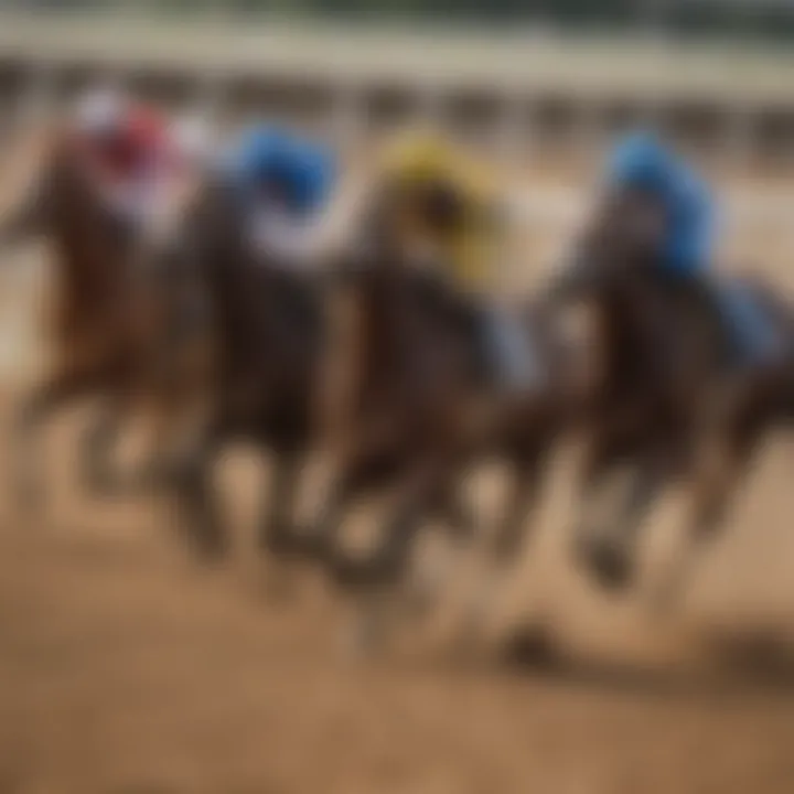 Thrilling horse race in action at Vernon Downs