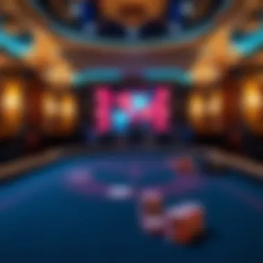 An elegant blackjack table set for a thrilling game night.