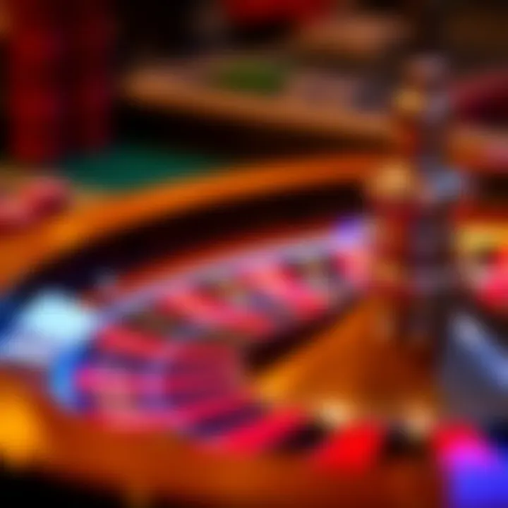 A roulette wheel with vibrant colors and a silver ball poised to land.